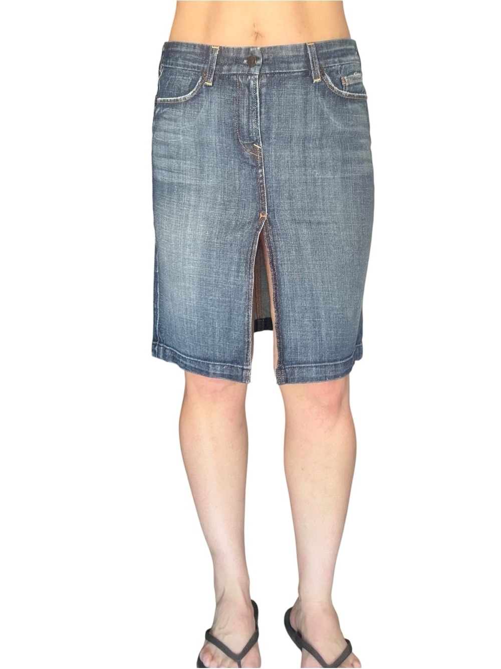 Citizens Sophia stretch knee length denim skirt 29